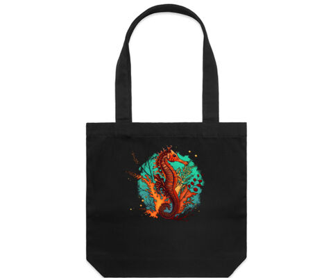 Ruby Sea Dragon Shoulder Tote Bag Thumbnail